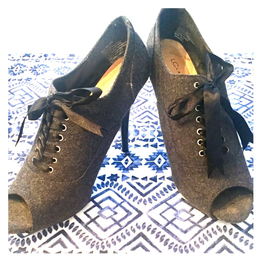 Lauren Conrad Lace-up Heels